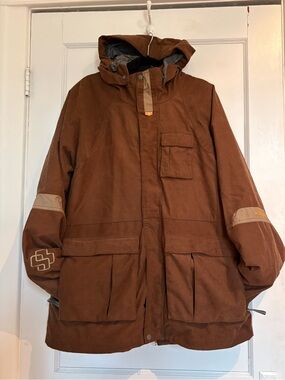 Rare Vintage Special Blend Principal Group 10K Snowboard Jacket brown corduroy